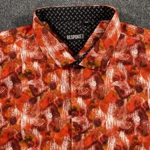 BESPOKE Sport Mens 4XL Paisley All Over Print Abstract Artistic Button up Shirt